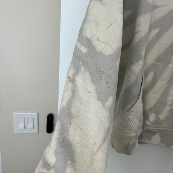 All Saints Cream and Gray Tie-Dye Hoodie - Picture 2 of 3